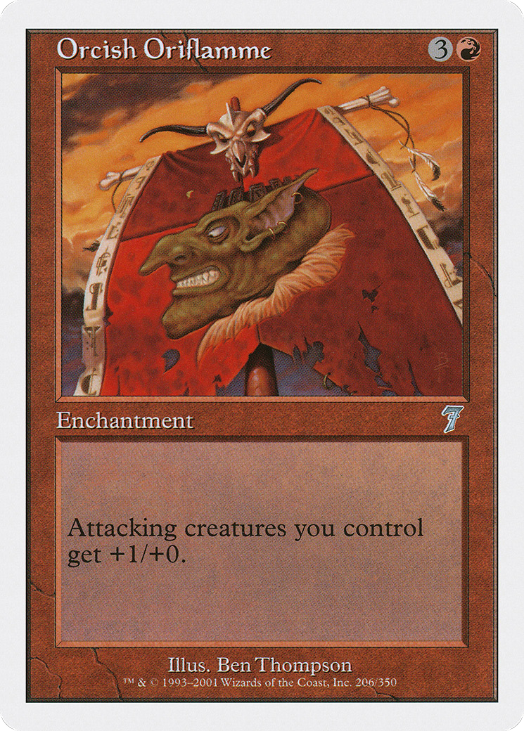 Orcish Oriflamme (7ED-206) [7th Edition] Foil MTG Single Wizards of the Coast