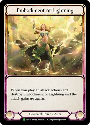 Embodiment of Lightning [FAB119] (Promo)  Cold Foil Flesh And Blood Single Flesh And Blood   