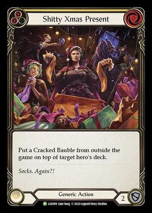 Shitty Xmas Present [LGS099] (Promo)  Rainbow Foil Flesh And Blood Single Flesh And Blood   
