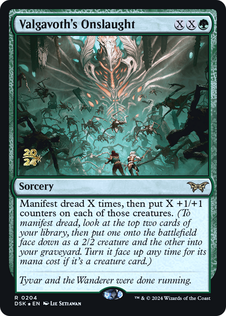 Valgavoth's Onslaught (PRE-204) [Duskmourn: House of Horror Promos] Foil MTG Single Wizards of the Coast