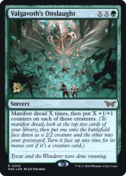 Valgavoth's Onslaught (PRE-204) [Duskmourn: House of Horror Promos] Foil MTG Single Wizards of the Coast