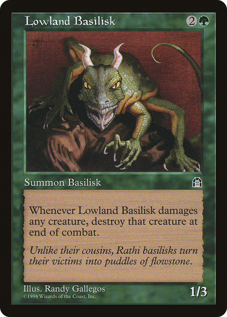 Lowland Basilisk (STH-109) [Stronghold] MTG Single Wizards of the Coast