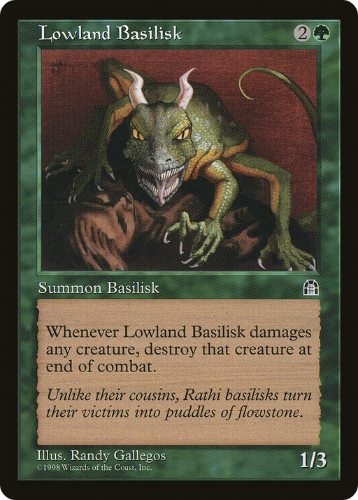 Lowland Basilisk (STH-109) [Stronghold] MTG Single Wizards of the Coast