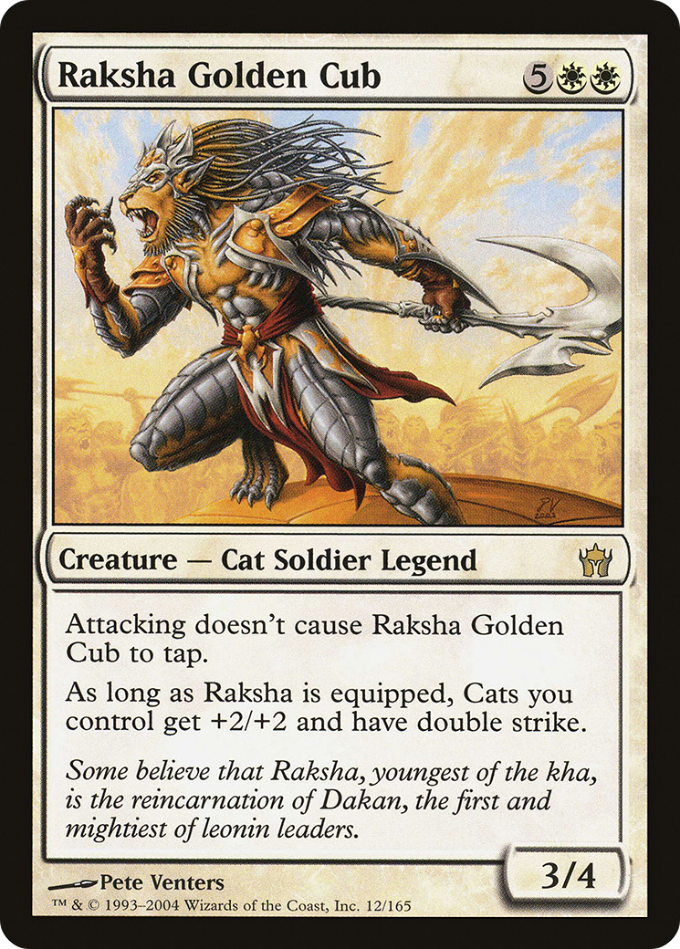 Raksha Golden Cub (5DN-012) [Fifth Dawn] MTG Single Wizards of the Coast
