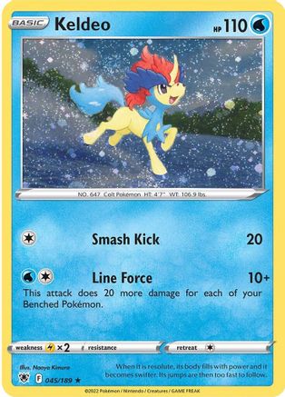 Keldeo - 045/189 (Cosmos Holo) Holofoil [Misc: Cards & Products] Pokemon Single Pokémon
