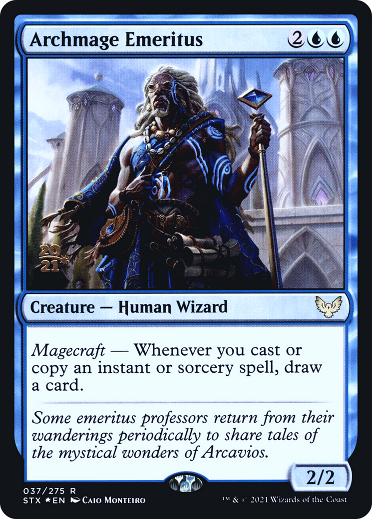 Archmage Emeritus (PRE-037) [Strixhaven: School of Mages Promos] Foil MTG Single Wizards of the Coast
