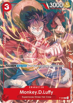 Monkey.D.Luffy - P-006 (Tournament Pack Vol. 1) (P-006) [One Piece Promotion Cards] One Piece Single Bandai