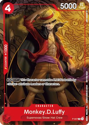 Monkey.D.Luffy - P-007 (Tournament Pack Vol. 1) (P-007) [One Piece Promotion Cards] One Piece Single Bandai