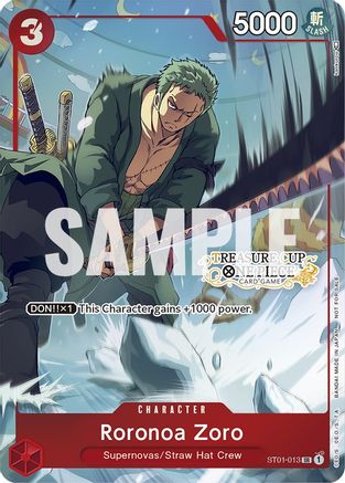 Roronoa Zoro - ST01-013 (Treasure Cup) (ST01-013) [One Piece Promotion Cards] Foil One Piece Single Bandai