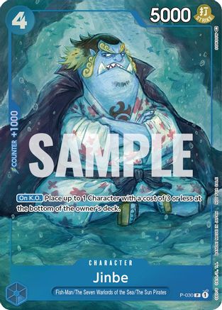 Jinbe (Event Pack Vol. 1) (P-030) [One Piece Promotion Cards] Foil One Piece Single Bandai