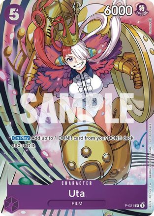 Uta (Event Pack Vol. 1) (P-031) [One Piece Promotion Cards] Foil One Piece Single Bandai