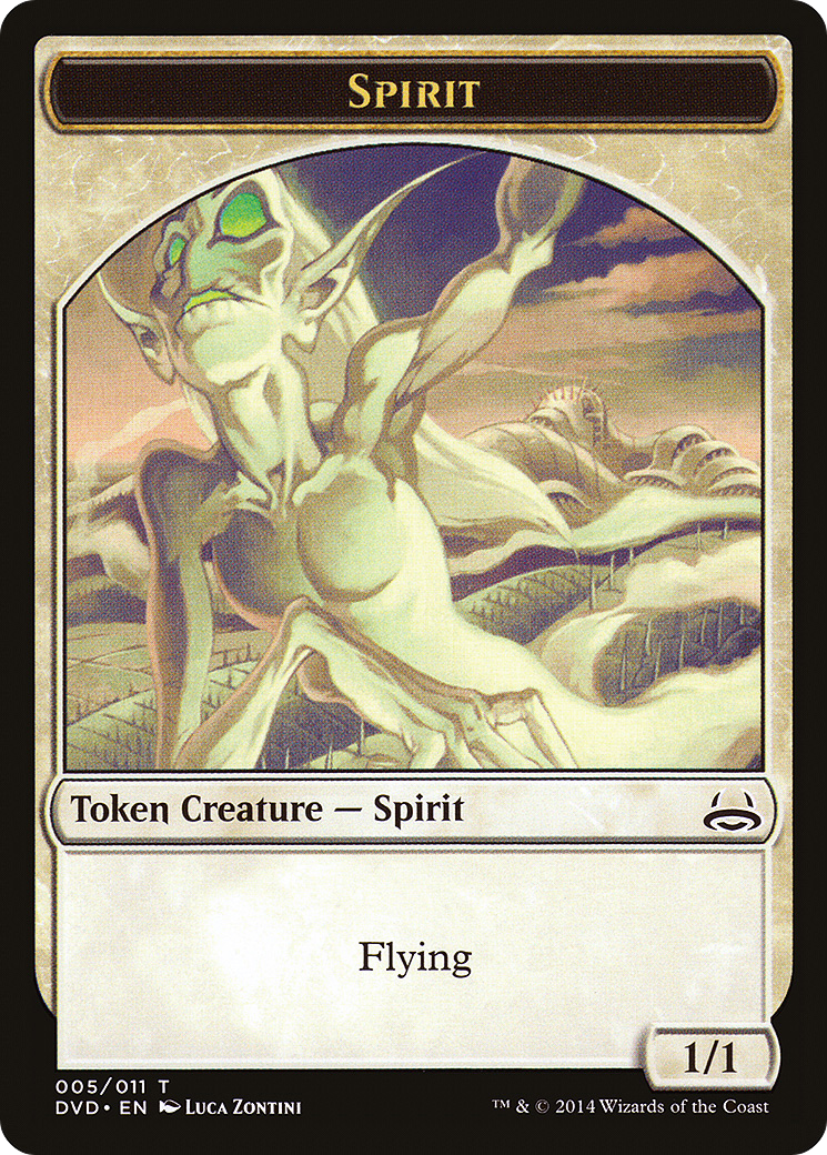 Spirit (DD3-005) [Misc] Duel Decks Anthology: Divine vs. Demonic Tokens MTG Single Wizards of the Coast