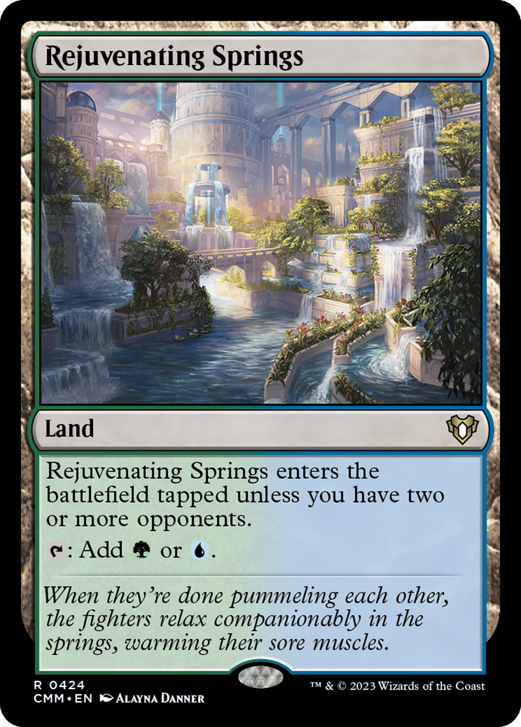 Rejuvenating Springs (CMM-424) [Commander Masters] MTG Single Wizards of the Coast
