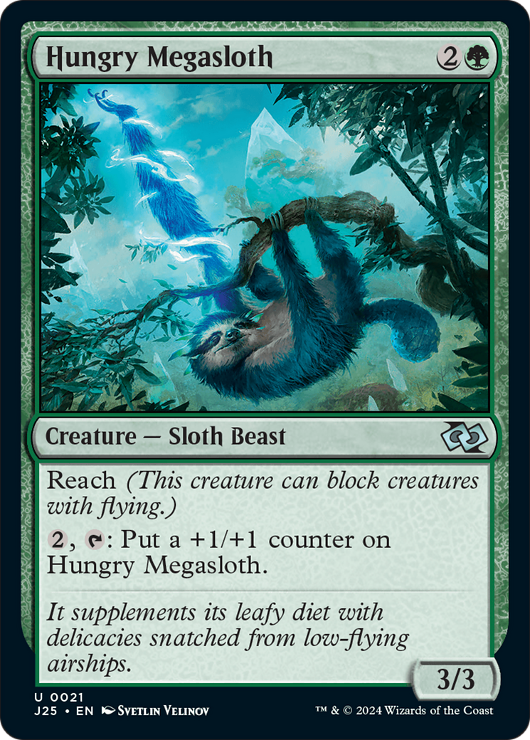 Hungry Megasloth (J25-021) [Foundations Jumpstart] MTG Single Wizards of the Coast