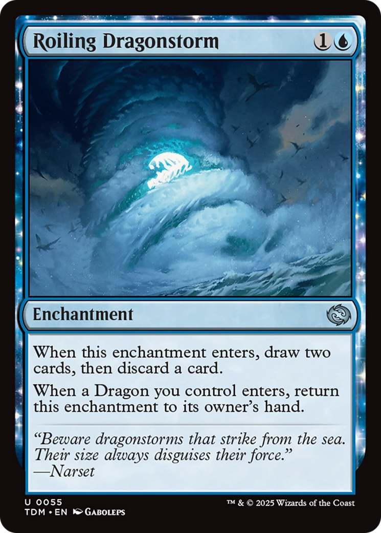 Roiling Dragonstorm (TDM-055) [Tarkir: Dragonstorm] MTG Single Wizards of the Coast