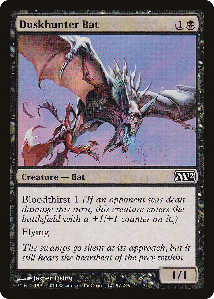 Duskhunter Bat (M12-097) [Magic 2012] Foil MTG Single Wizards of the Coast