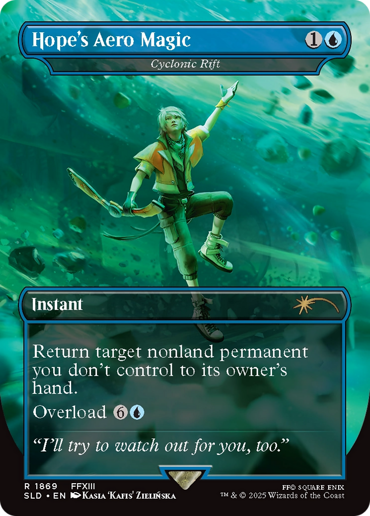 Hope's Aero Magic - Cyclonic Rift (SLD-1869) [Secret Lair] Drop (Borderless) MTG Single Wizards of the Coast