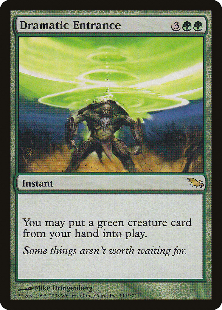 Dramatic Entrance (SHM-111) [Shadowmoor] Foil MTG Single Wizards of the Coast