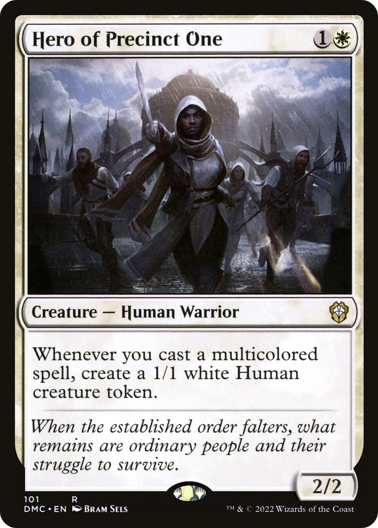 Hero of Precinct One (DMC-101) [Dominaria United Commander] MTG Single Wizards of the Coast