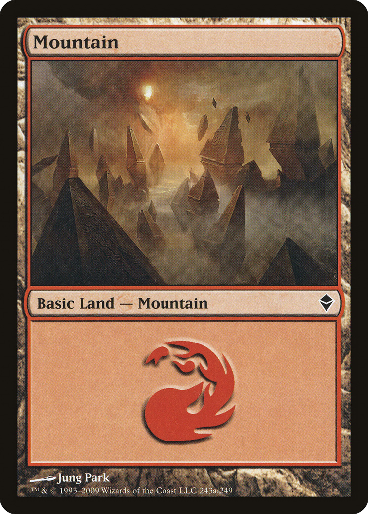 Mountain (243a) (ZEN-243A) [Zendikar] MTG Single Wizards of the Coast