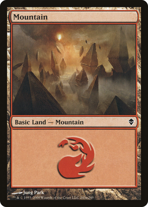 Mountain (243a) (ZEN-243A) [Zendikar] MTG Single Wizards of the Coast