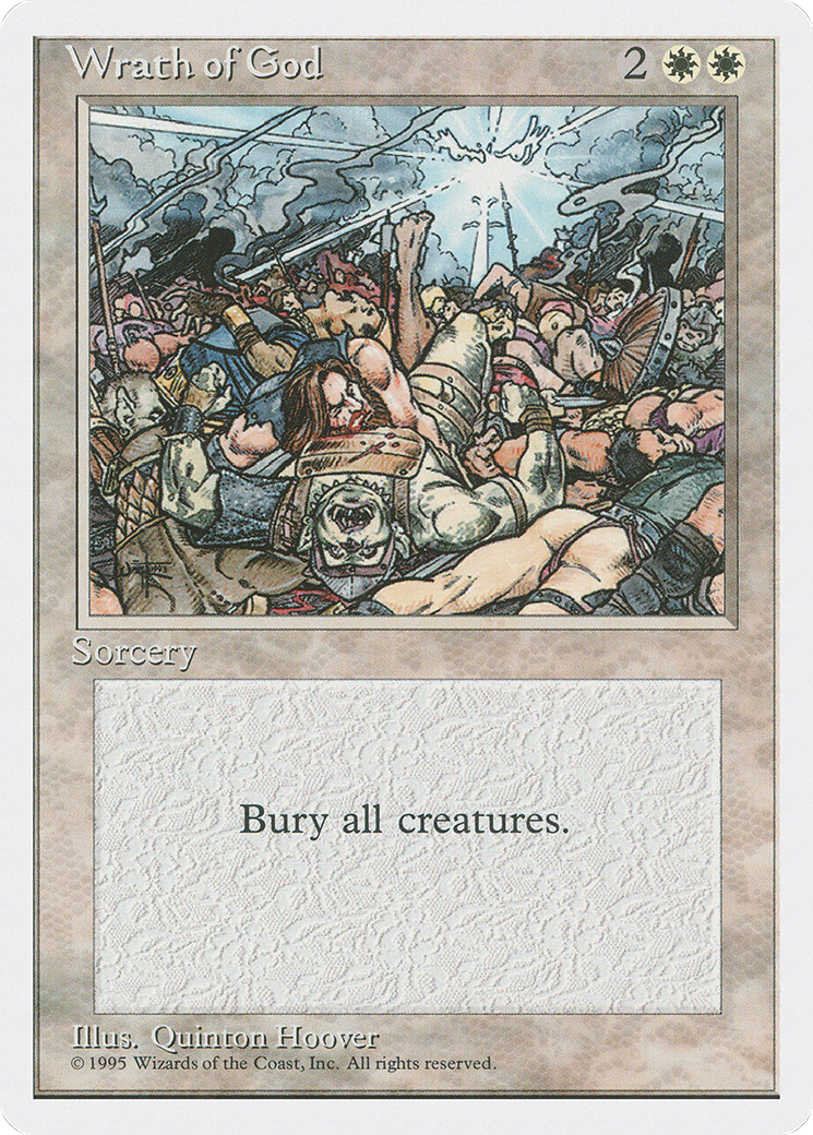 Wrath of God (4ED-058) [Fourth Edition] MTG Single Wizards of the Coast