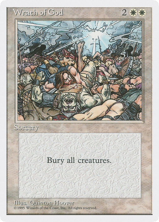 Wrath of God (4ED-058) [Fourth Edition] MTG Single Wizards of the Coast