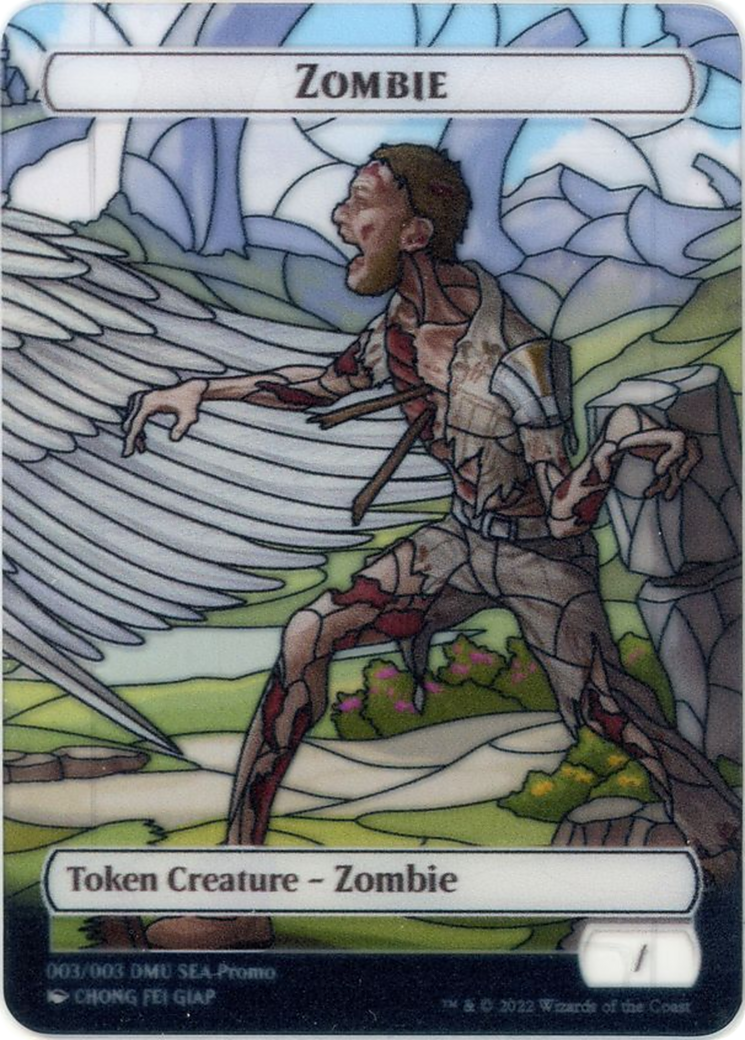 Zombie (PTDMU-003) [Tokens] Dominaria United Southeast Asia Tokens (Full Art) MTG Single Wizards of the Coast