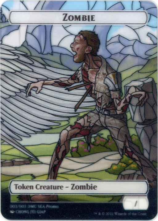 Zombie (PTDMU-003) [Tokens] Dominaria United Southeast Asia Tokens (Full Art) MTG Single Wizards of the Coast