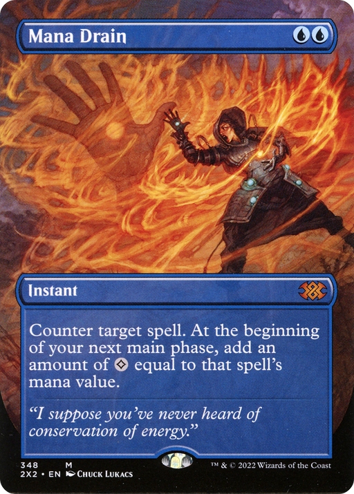 Mana Drain (2X2-348) [Double Masters 2022] (Borderless) MTG Single Wizards of the Coast