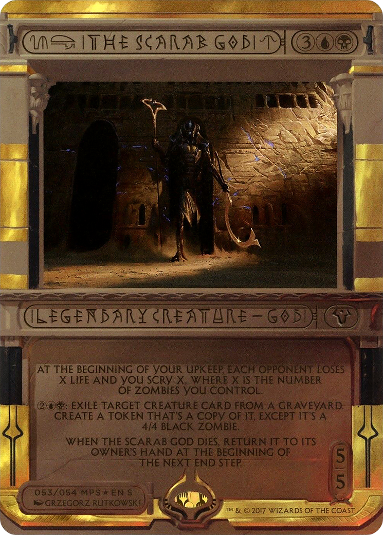 The Scarab God (MPS2-053) [Amonkhet Invocations] (Borderless) Foil MTG Single Wizards of the Coast