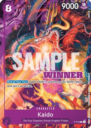 Kaido - P-010 (Winner Pack Vol. 1) (P-010) [One Piece Promotion Cards] One Piece Single Bandai