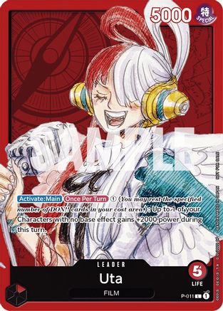 Uta (One Piece Film Red) (P-011) [One Piece Promotion Cards] One Piece Single Bandai
