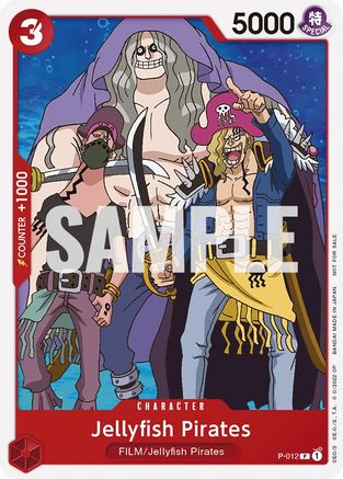 Jellyfish Pirates (One Piece Film Red) (P-012) [One Piece Promotion Cards] One Piece Single Bandai