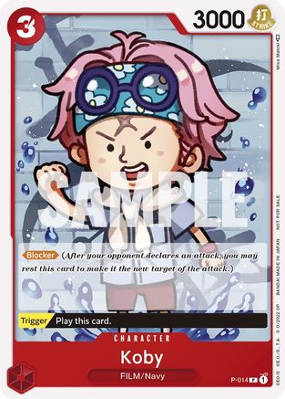 Koby (One Piece Film Red) (P-014) [One Piece Promotion Cards] One Piece Single Bandai