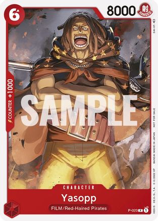 Yasopp (One Piece Film Red) (P-023) [One Piece Promotion Cards] One Piece Single Bandai