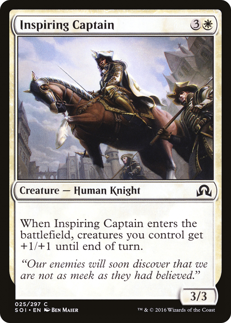 Inspiring Captain (SOI-025) [Shadows over Innistrad] MTG Single Wizards of the Coast