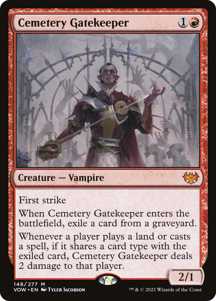 Cemetery Gatekeeper (VOW-148) [Innistrad: Crimson Vow] MTG Single Wizards of the Coast