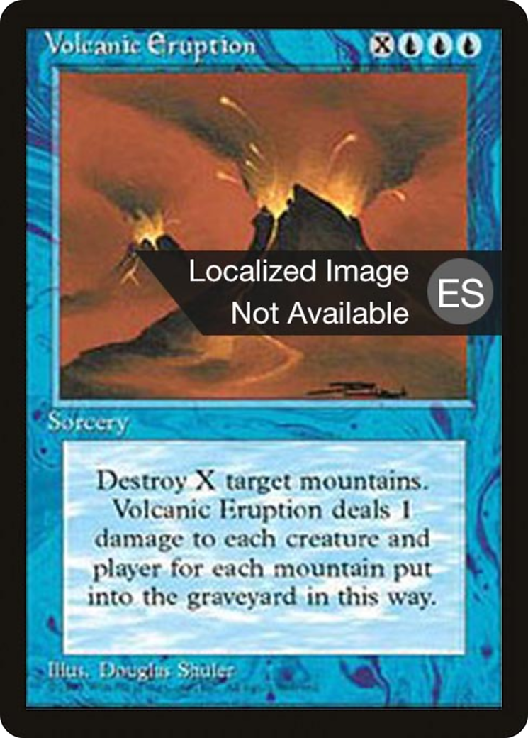 Volcanic Eruption (4BB-112) [Fourth Edition Foreign Black Border] MTG Single Wizards of the Coast