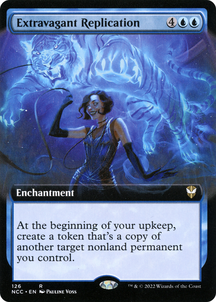 Extravagant Replication (NCC-126) [New Capenna Commander] (Extended Art) MTG Single Wizards of the Coast