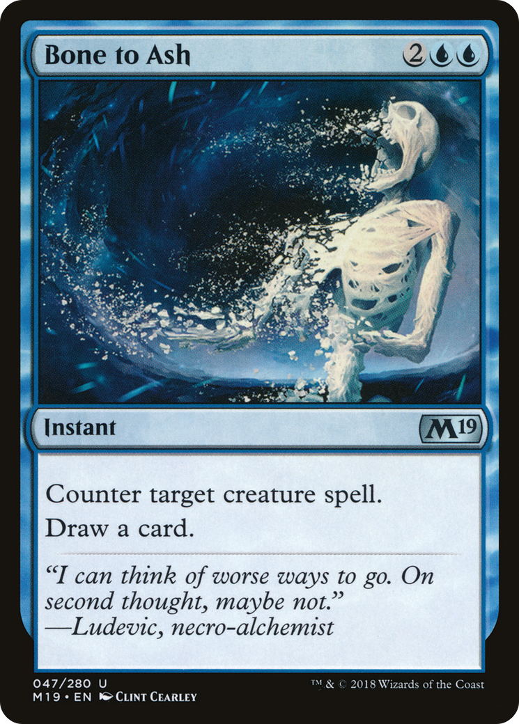 Bone to Ash (M19-047) [Core Set 2019] Foil MTG Single Wizards of the Coast