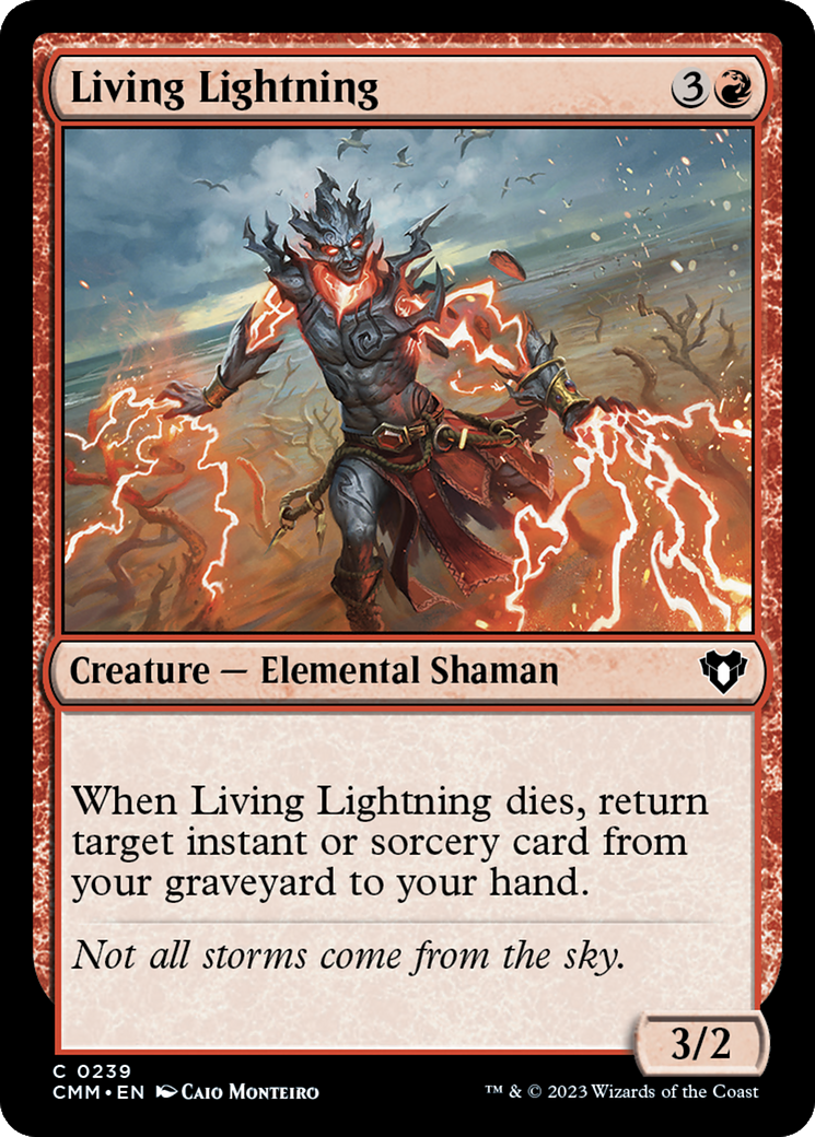 Living Lightning (CMM-239) [Commander Masters] Foil MTG Single Wizards of the Coast