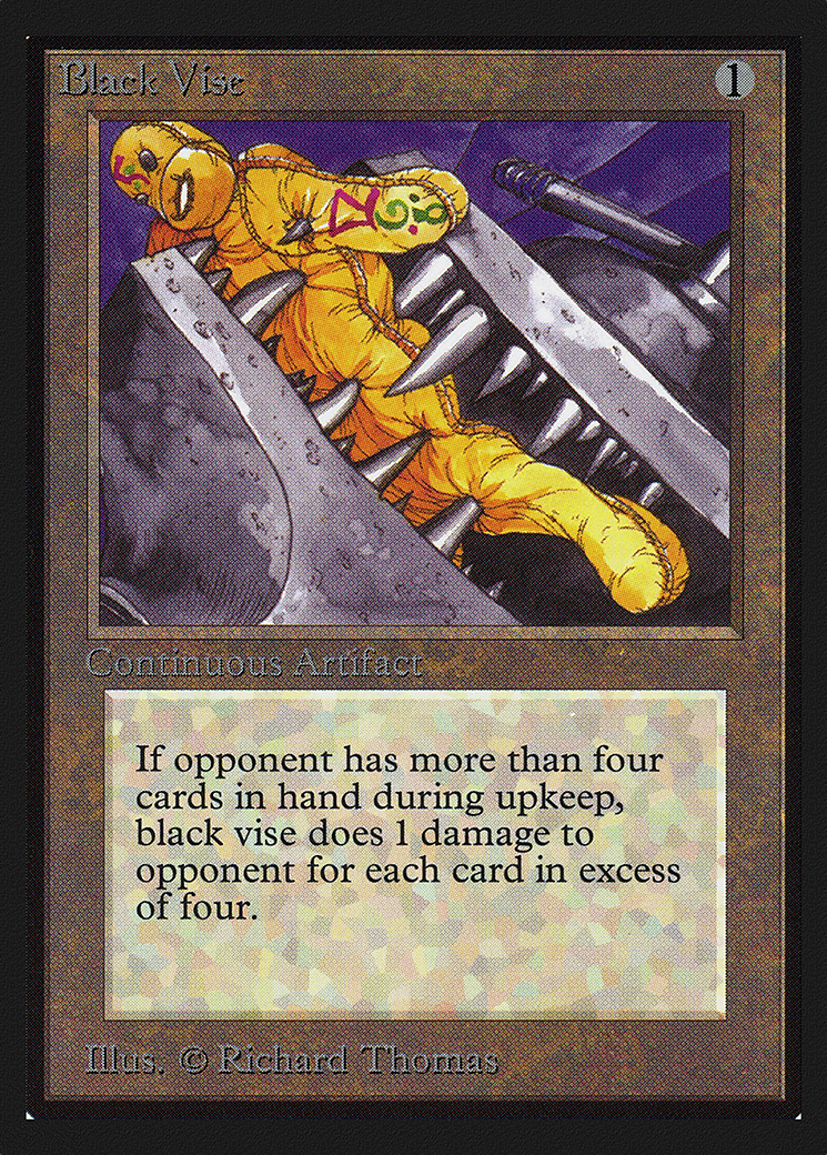 Black Vise (IE) (IED-) [Intl. Collectors' Edition] MTG Single Wizards of the Coast