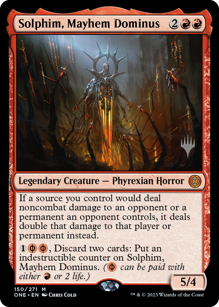 Solphim, Mayhem Dominus (PPONE-150) [Phyrexia: All Will Be One Promos] Foil MTG Single Wizards of the Coast