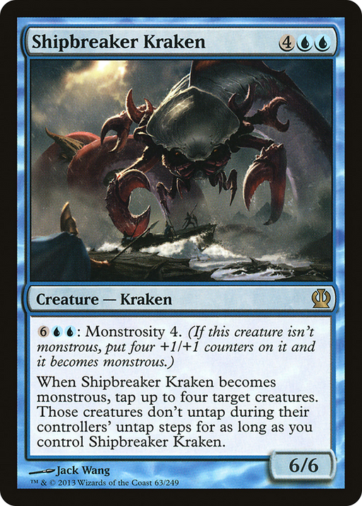 Shipbreaker Kraken (THS-063) [Theros] MTG Single Wizards of the Coast