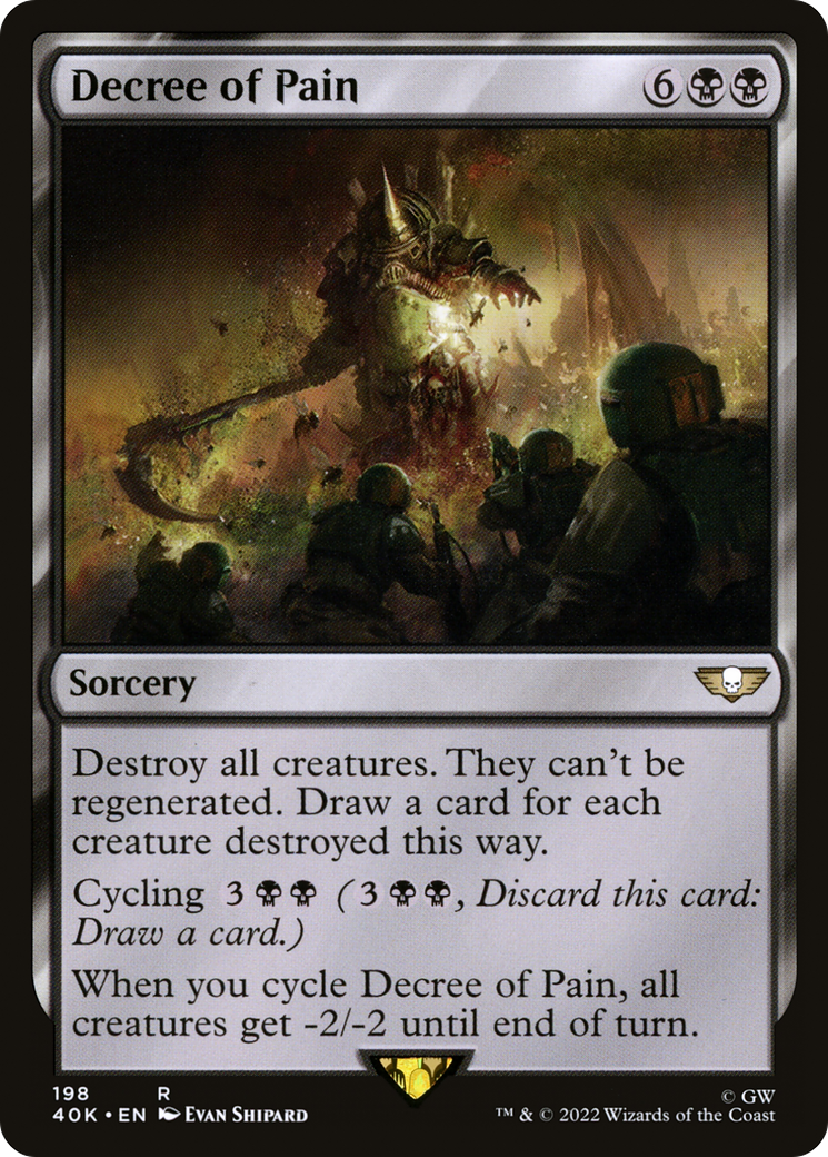 Decree of Pain (40K-198) [Warhammer 40,000 Commander] MTG Single Wizards of the Coast