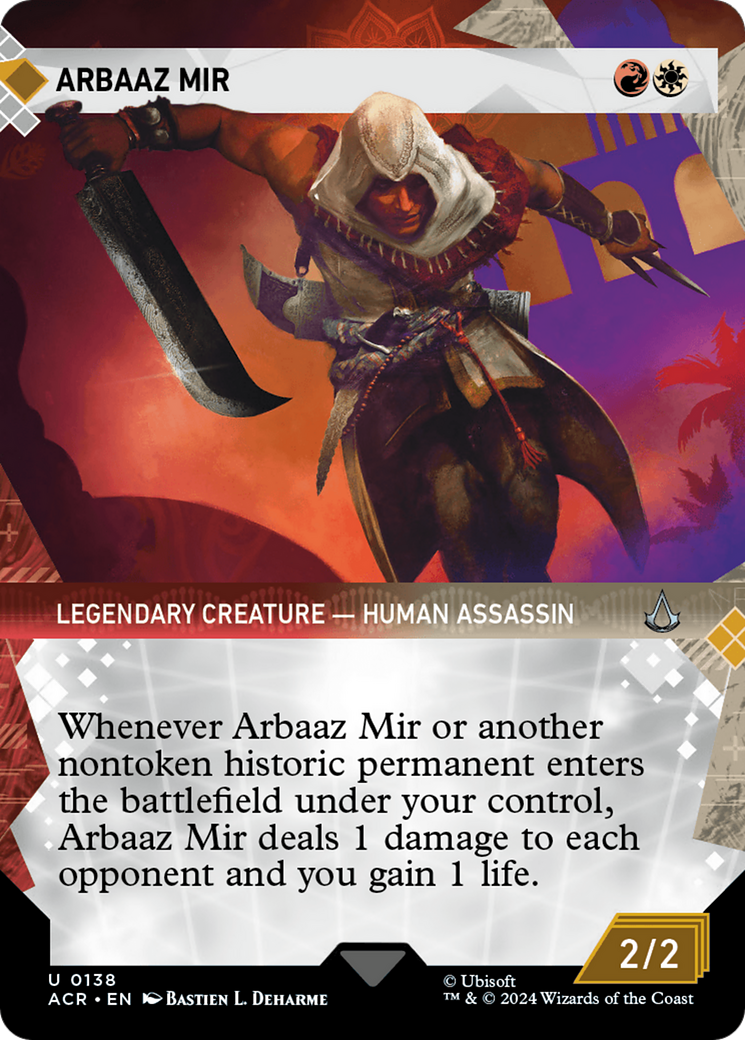Arbaaz Mir (ACR-138) [Assassin's Creed] (Showcase) (Borderless) MTG Single Wizards of the Coast