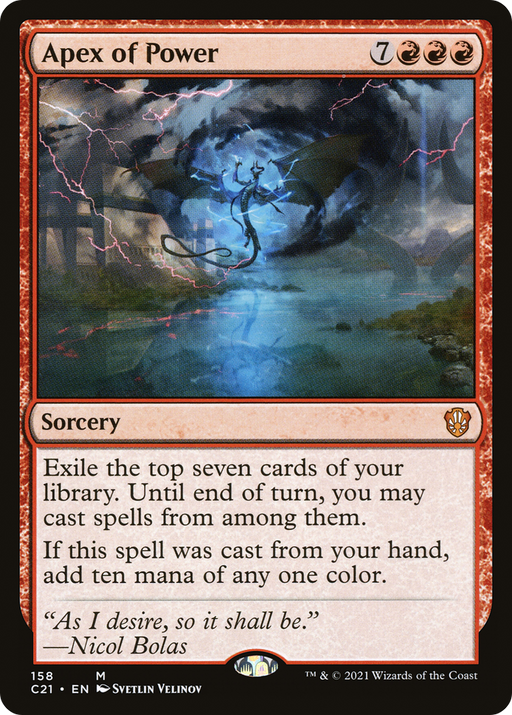 Apex of Power (C21-158) [Commander 2021] MTG Single Wizards of the Coast