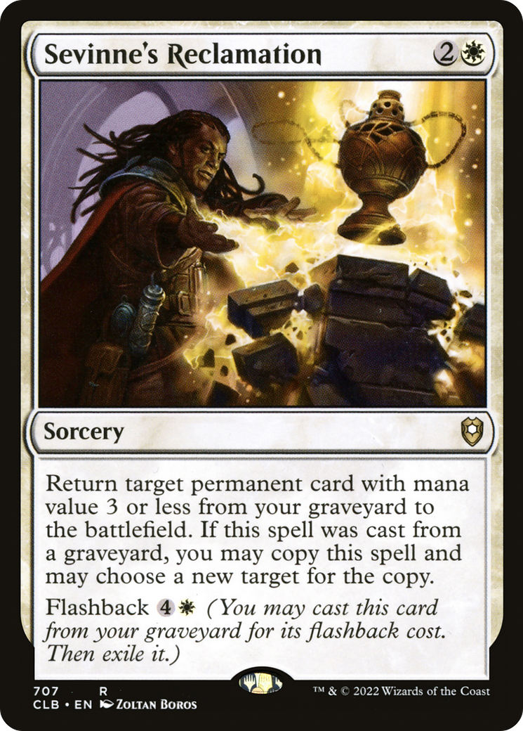 Sevinne's Reclamation (CLB-707) [Commander Legends: Battle for Baldur's Gate] MTG Single Wizards of the Coast