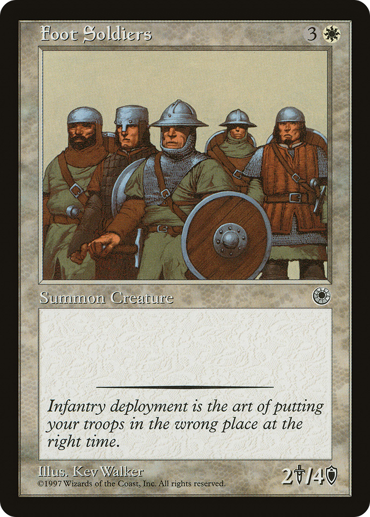 Foot Soldiers (POR-016) [Misc] Portal MTG Single Wizards of the Coast